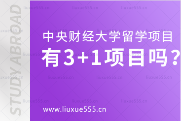 中央财经大学留学项目有3+1项目吗？