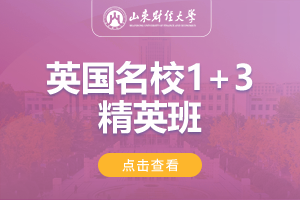 2024山东财经大学英国名校1+3精英班