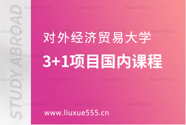 对外经济贸易大学英国3+1项目前3年在国内需要学习什么课程?