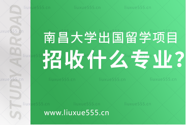 南昌大学出国留学项目招收什么专业？