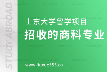 山东大学美英澳国际教育项目招收的商科专业