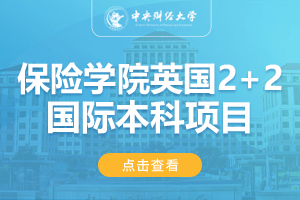 中央财经大学保险学院英国2+2留学项目招生简章
