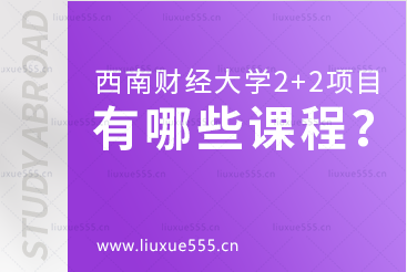 西南财经大学2+2留学项目有哪些课程？
