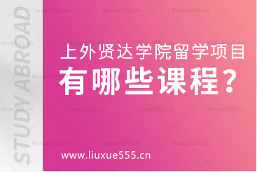 上海外国语大学贤达经济人文学院留学项目有哪些课程？