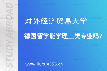 对外经济贸易大学德国留学能学理工类专业吗？