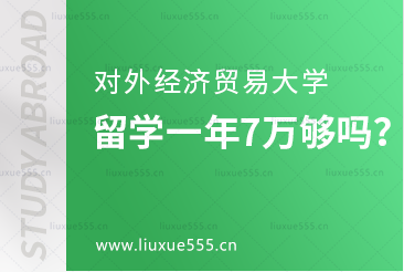 对外经济贸易大学留学一年7万够吗？