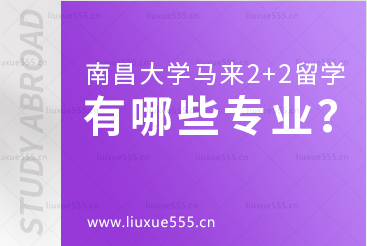 南昌大学马来西亚2+2国际本科项目招收哪些专业？