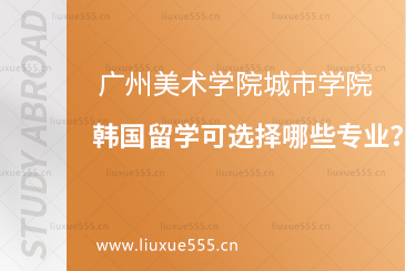 广州美术学院城市学院韩国留学可选择哪些专业？
