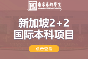 2024南京艺术学院新加坡2+2留学项目招生简章