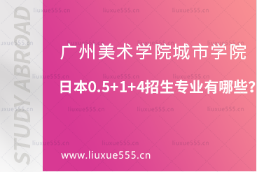 广州美术学院城市学院日本0.5+1+4招生专业有哪些？