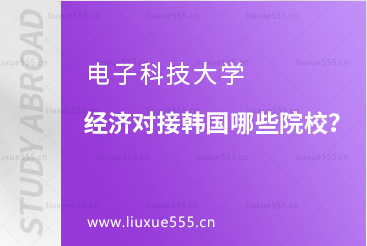 电子科技大学经济对接韩国哪些院校？