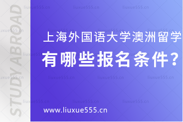 上海外国语大学澳洲国际本科项目有哪些报名条件？