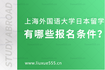 上海外国语大学日本国际本科项目有哪些报名条件？