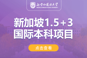 2025北京外国语大学（春季班）新加坡1.5+3国际本科直通课程