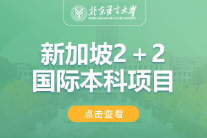 2024北京语言大学新加坡2+2国际本科招生简章