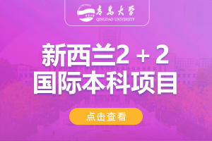 2024青岛大学新西兰2＋2留学项目招生简章