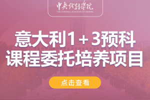 2024中央戏剧学院意大利1+3国际预科课程委托培养项目