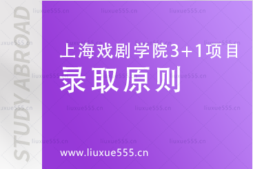 上海戏剧学院英国多院校3+1国际本科项目录取原则有哪些？