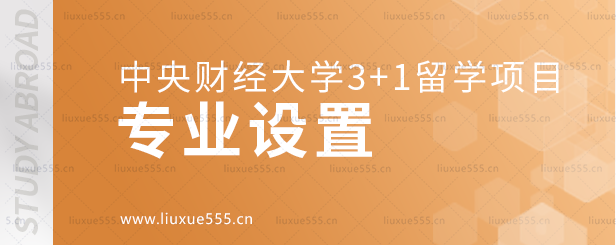 中央财经大学3+1+1留学项目的专业设置.png